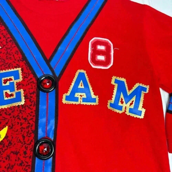 Vintage Academia Red Sport Team Senior Champ Cardigan Sweater Tickle Me athletic - Picture 5 of 11